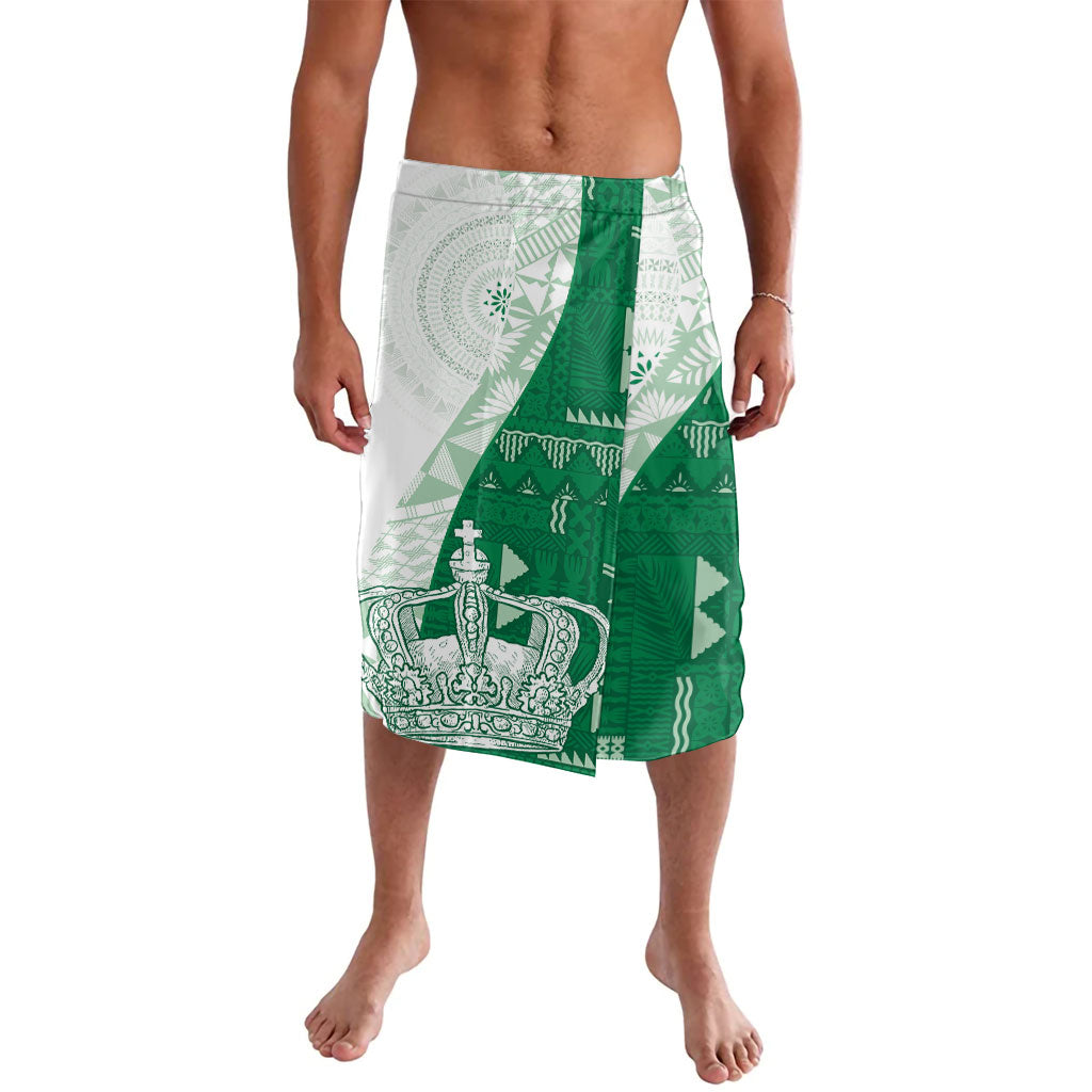 Queen Victoria School Fiji Vulinitu Bau House Lavalava Masi Tapa LT7 Green - Polynesian Pride