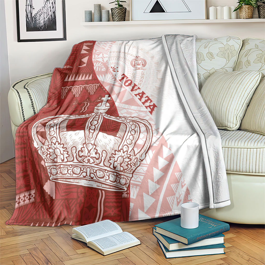 Queen Victoria School Fiji Vulinitu Tovata House Blanket Masi Tapa LT7 Red - Polynesian Pride