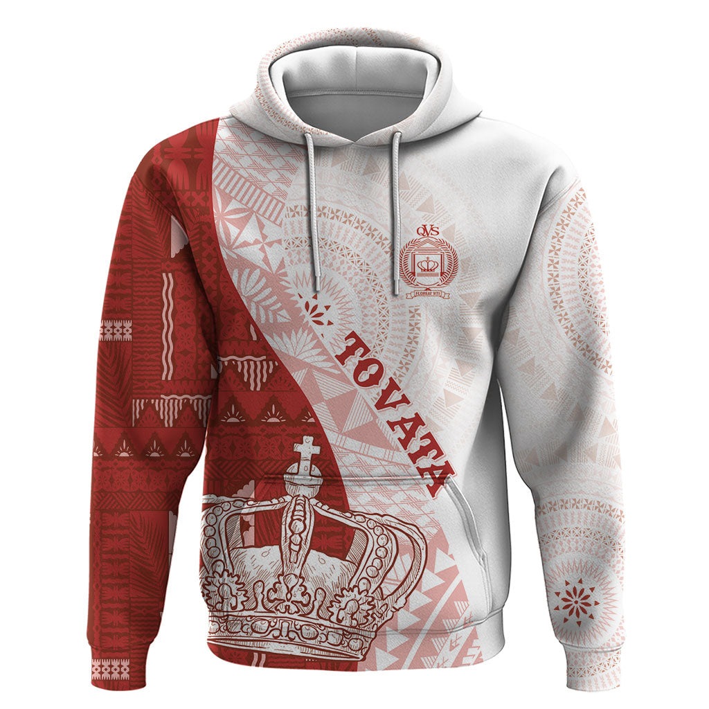 Queen Victoria School Fiji Vulinitu Tovata House Hoodie Masi Tapa LT7 Pullover Hoodie Red - Polynesian Pride