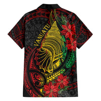 Vanuatu Meri Krismas Family Matching Off The Shoulder Long Sleeve Dress and Hawaiian Shirt Conch Shell Tribal Art LT7 - Polynesian Pride