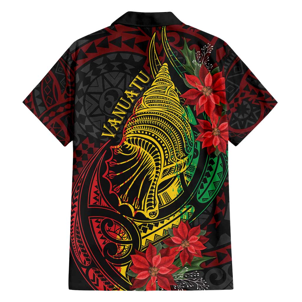 Vanuatu Meri Krismas Family Matching Summer Maxi Dress and Hawaiian Shirt Conch Shell Tribal Art