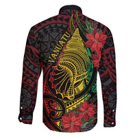 Vanuatu Meri Krismas Family Matching Tank Maxi Dress and Hawaiian Shirt Conch Shell Tribal Art LT7 - Polynesian Pride