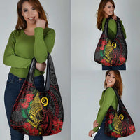 Vanuatu Meri Krismas Grocery Bag Conch Shell Tribal Art