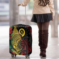 Vanuatu Meri Krismas Luggage Cover Conch Shell Tribal Art
