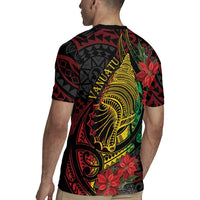 Vanuatu Meri Krismas Rugby Jersey Conch Shell Tribal Art