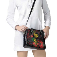 Vanuatu Meri Krismas Shoulder Handbag Conch Shell Tribal Art