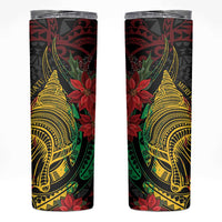 Vanuatu Meri Krismas Skinny Tumbler Conch Shell Tribal Art