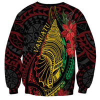 Vanuatu Meri Krismas Sweatshirt Conch Shell Tribal Art