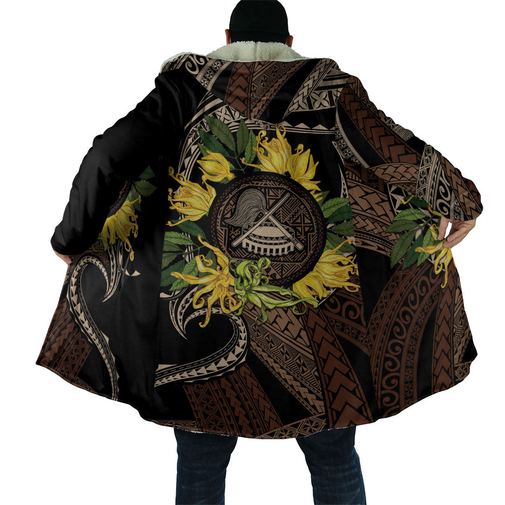 Samoa Moso'oi Flowers Tatau Cloak Festive Tapa Brown LT7 - Polynesian Pride