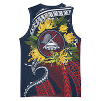 Samoa Moso'oi Flowers Tatau Basketball Jersey Festive National Color LT7 - Polynesian Pride