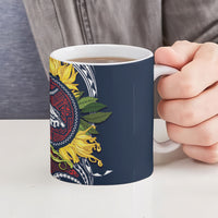 Samoa Moso'oi Flowers Tatau Ceramic Mug Festive National Color LT7 - Polynesian Pride