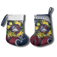 Samoa Moso'oi Flowers Tatau Christmas Stocking Festive National Color LT7 - Polynesian Pride