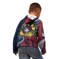 Samoa Moso'oi Flowers Tatau Kid Hoodie Festive National Color LT7 - Polynesian Pride