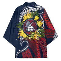 Samoa Moso'oi Flowers Tatau Kimono Festive National Color LT7 - Polynesian Pride