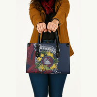 Samoa Moso'oi Flowers Tatau Leather Bag Festive National Color LT7 - Polynesian Pride