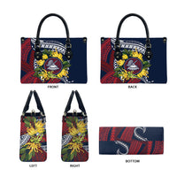 Samoa Moso'oi Flowers Tatau Leather Bag Festive National Color LT7 - Polynesian Pride