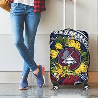 Samoa Moso'oi Flowers Tatau Luggage Cover Festive National Color LT7 - Polynesian Pride