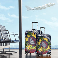 Samoa Moso'oi Flowers Tatau Luggage Cover Festive National Color LT7 - Polynesian Pride