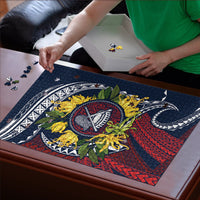 Samoa Moso'oi Flowers Tatau Puzzle Festive National Color LT7 - Polynesian Pride