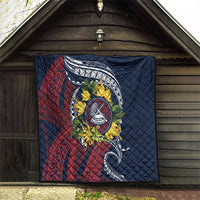 Samoa Moso'oi Flowers Tatau Quilt Festive National Color LT7 - Polynesian Pride