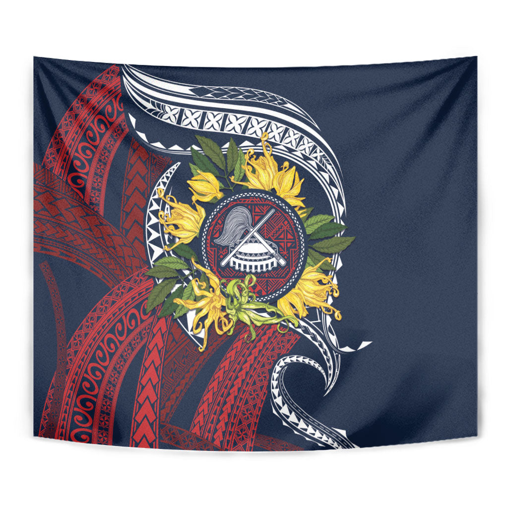 Samoa Moso'oi Flowers Tatau Tapestry Festive National Color LT7 - Polynesian Pride