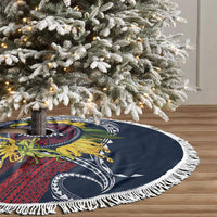 Samoa Moso'oi Flowers Tatau Tree Skirt Festive National Color LT7 - Polynesian Pride
