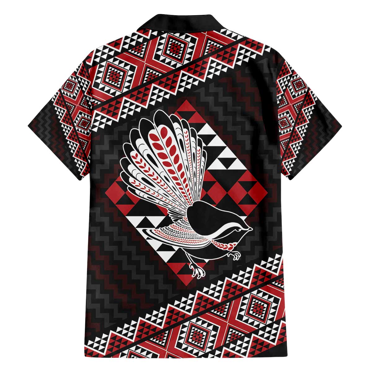Taniko Aotearoa Family Matching Off The Shoulder Long Sleeve Dress and Hawaiian Shirt Poutama Mix Piwakawaka LT7 - Polynesian Pride