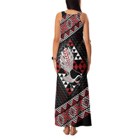 Taniko Aotearoa Family Matching Tank Maxi Dress and Hawaiian Shirt Poutama Mix Piwakawaka LT7 - Polynesian Pride