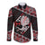 Taniko Aotearoa Long Sleeve Button Shirt Poutama Mix Piwakawaka