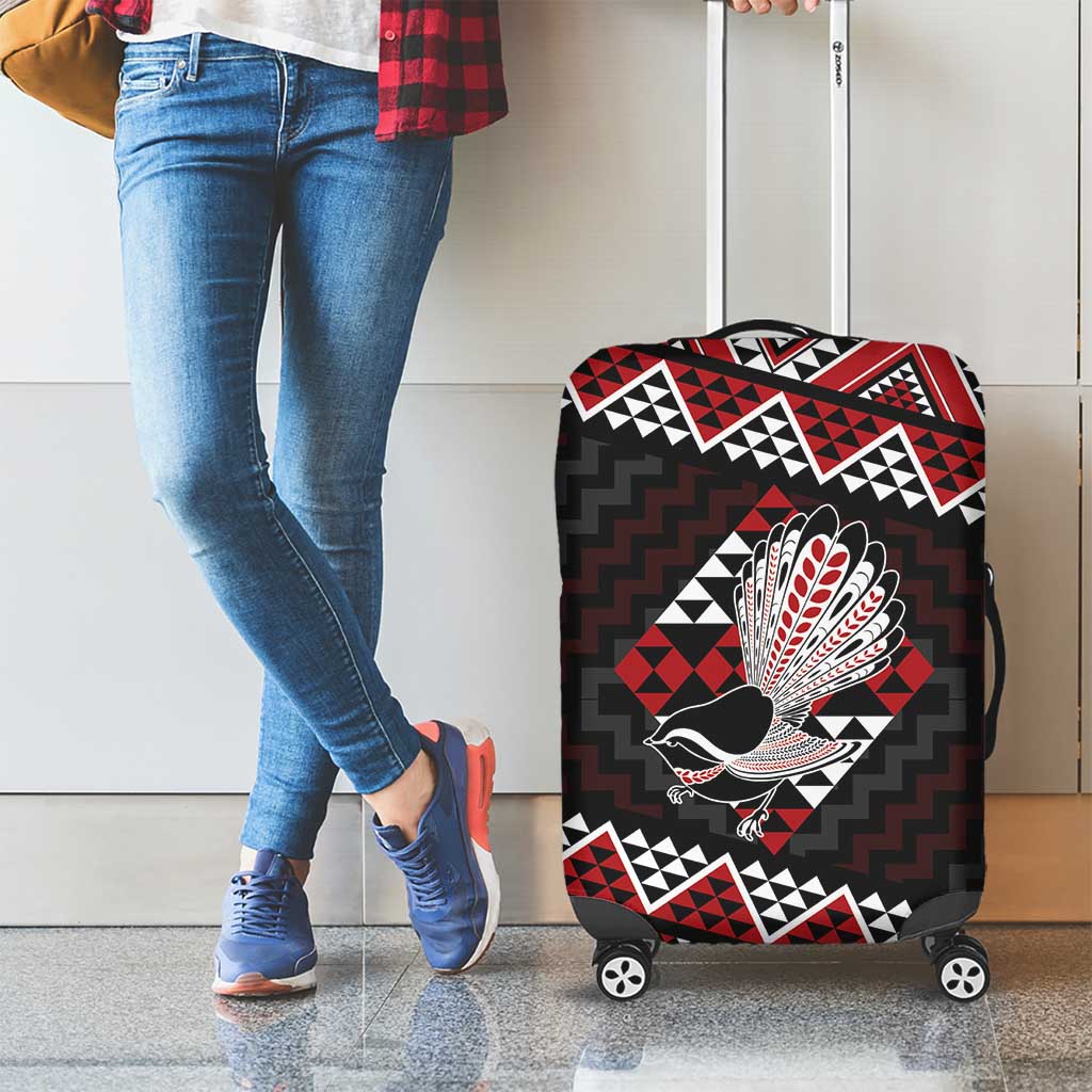 Taniko Aotearoa Luggage Cover Poutama Mix Piwakawaka