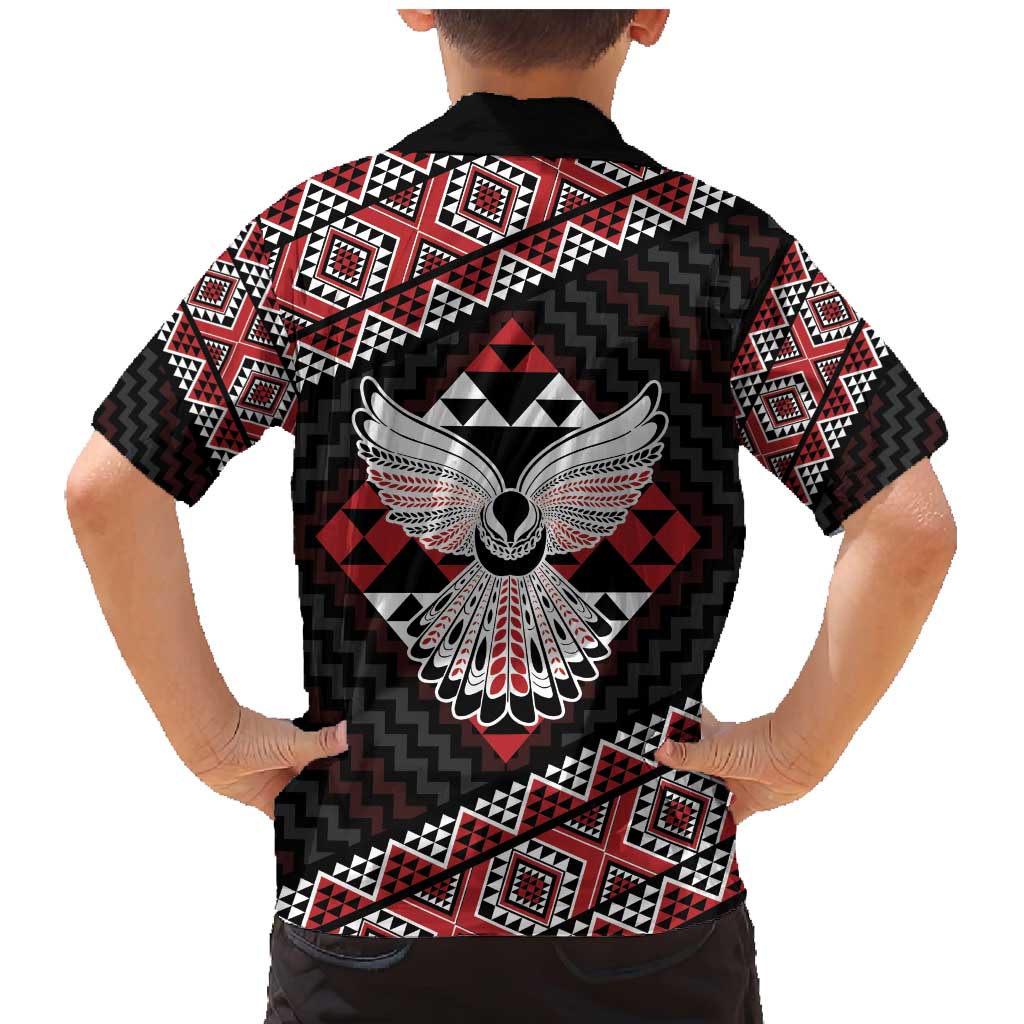 Taniko Aotearoa Family Matching Mermaid Dress and Hawaiian Shirt Poutama Mix Piwakawaka - Ver02 LT7 - Polynesian Pride