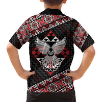 Taniko Aotearoa Family Matching Off Shoulder Maxi Dress and Hawaiian Shirt Poutama Mix Piwakawaka - Ver02 LT7 - Polynesian Pride