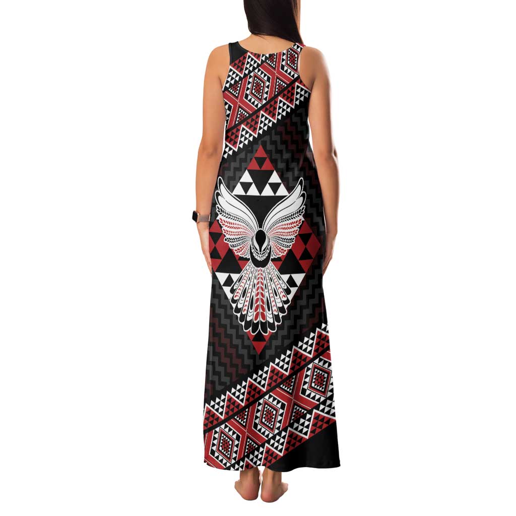 Taniko Aotearoa Family Matching Tank Maxi Dress and Hawaiian Shirt Poutama Mix Piwakawaka - Ver02 LT7 - Polynesian Pride