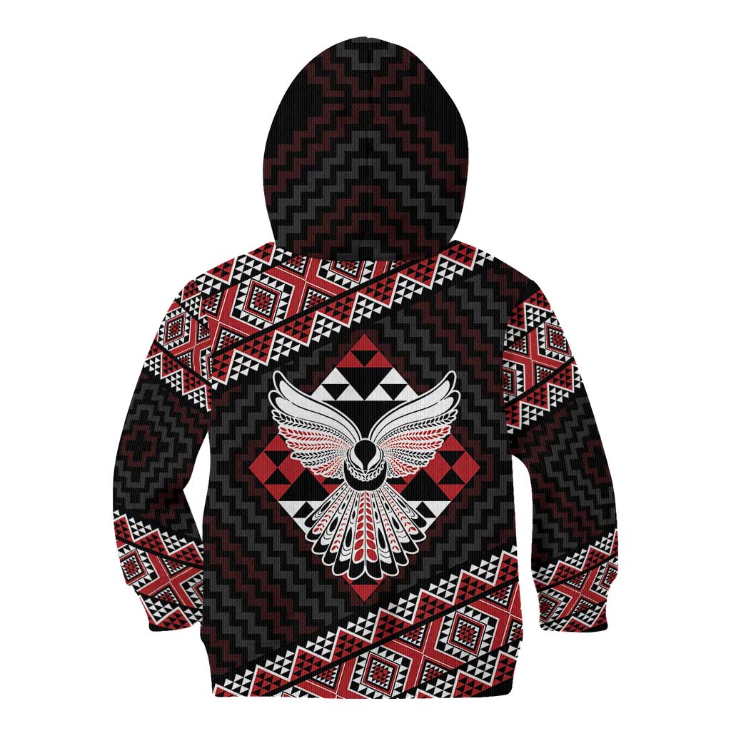 Taniko Aotearoa Kid Hoodie Poutama Mix Piwakawaka - Ver02 LT7 - Polynesian Pride