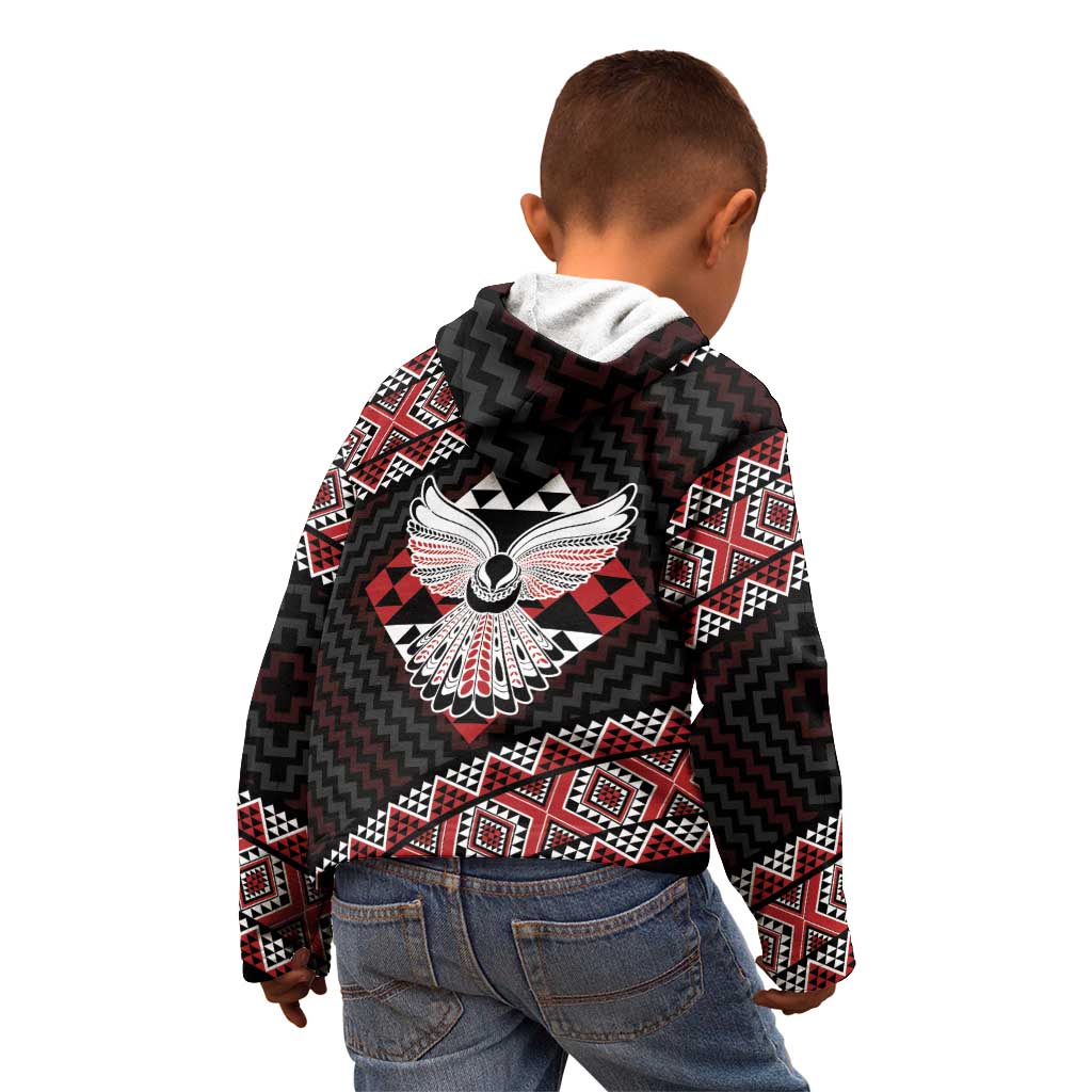 Taniko Aotearoa Kid Hoodie Poutama Mix Piwakawaka - Ver02 LT7 - Polynesian Pride