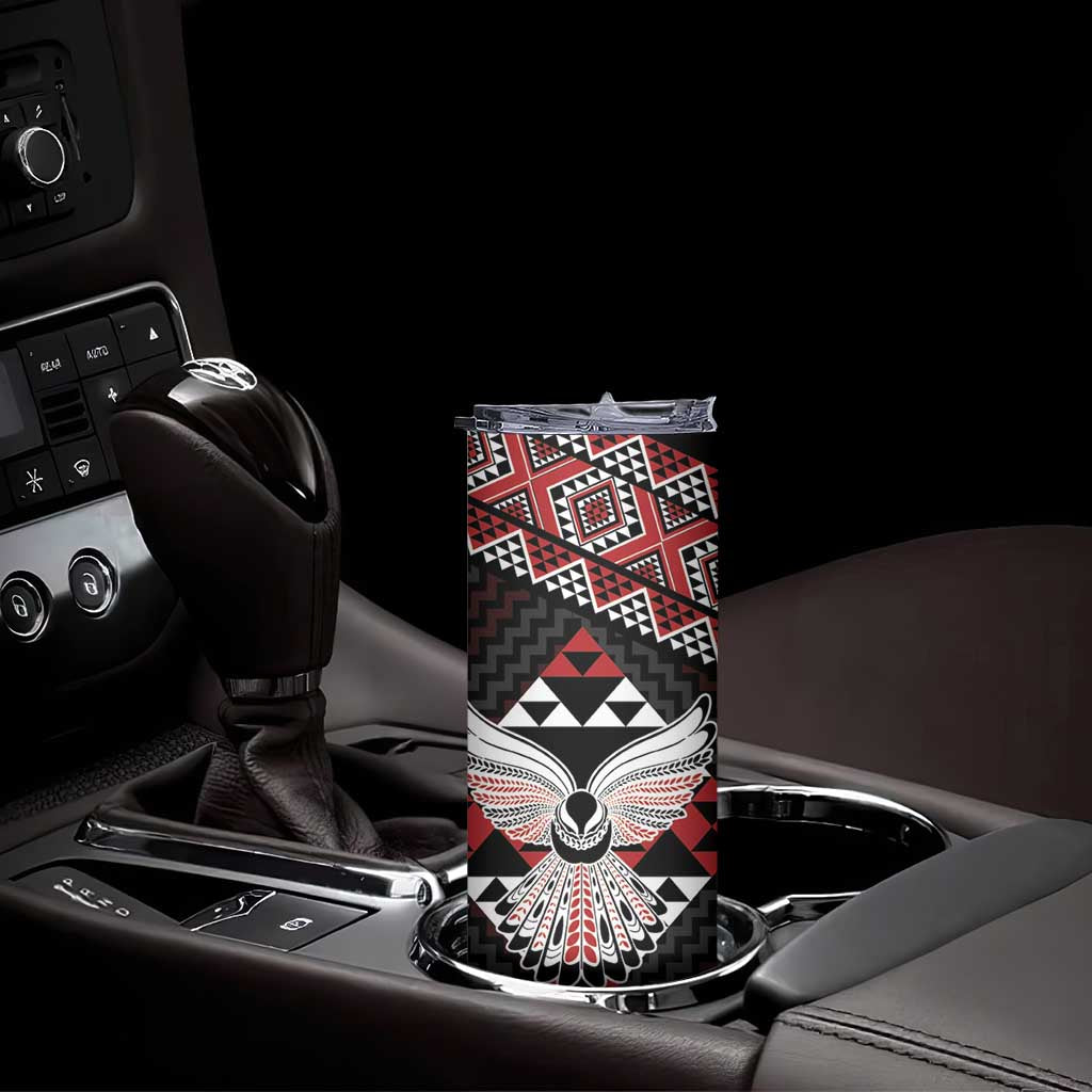 Taniko Aotearoa Skinny Tumbler Poutama Mix Piwakawaka - Ver02