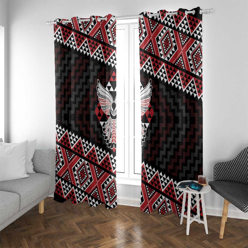 Taniko Aotearoa Window Curtain Poutama Mix Piwakawaka - Ver02