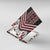 Maori Tukutuku Taniko Motifs Canvas Wall Art Red Poutama Mix Kowhaiwhai