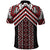 Maori Tukutuku Taniko Motifs Polo Shirt Red Poutama Mix Kowhaiwhai