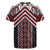 Maori Tukutuku Taniko Motifs Rugby Jersey Red Poutama Mix Kowhaiwhai