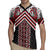 Maori Tukutuku Taniko Motifs Rugby Jersey Red Poutama Mix Kowhaiwhai
