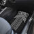 Maori Tukutuku Taniko Motifs Car Mats Black Poutama Mix Kowhaiwhai