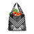 Maori Tukutuku Taniko Motifs Grocery Bag Black Poutama Mix Kowhaiwhai