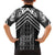 Maori Tukutuku Taniko Motifs Hawaiian Shirt Black Poutama Mix Kowhaiwhai