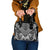 Maori Tukutuku Taniko Motifs Shoulder Handbag Black Poutama Mix Kowhaiwhai