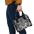 Maori Tukutuku Taniko Motifs Shoulder Handbag Black Poutama Mix Kowhaiwhai