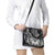 Maori Tukutuku Taniko Motifs Shoulder Handbag Black Poutama Mix Kowhaiwhai