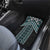 Maori Tukutuku Taniko Motifs Car Mats Teal Poutama Mix Kowhaiwhai
