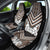 Maori Tukutuku Taniko Motifs Car Seat Cover Brown Poutama Mix Kowhaiwhai