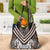 Maori Tukutuku Taniko Motifs Grocery Bag Brown Poutama Mix Kowhaiwhai